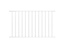 Vidaxl Painel De Vedação Woerden Em Aço Revestido A Pó, 163x75 Cm, Branco