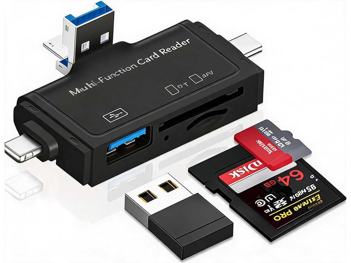 Leitor de Cartões 7 em 1 para Dispositivo Móvel AQUAFORGE