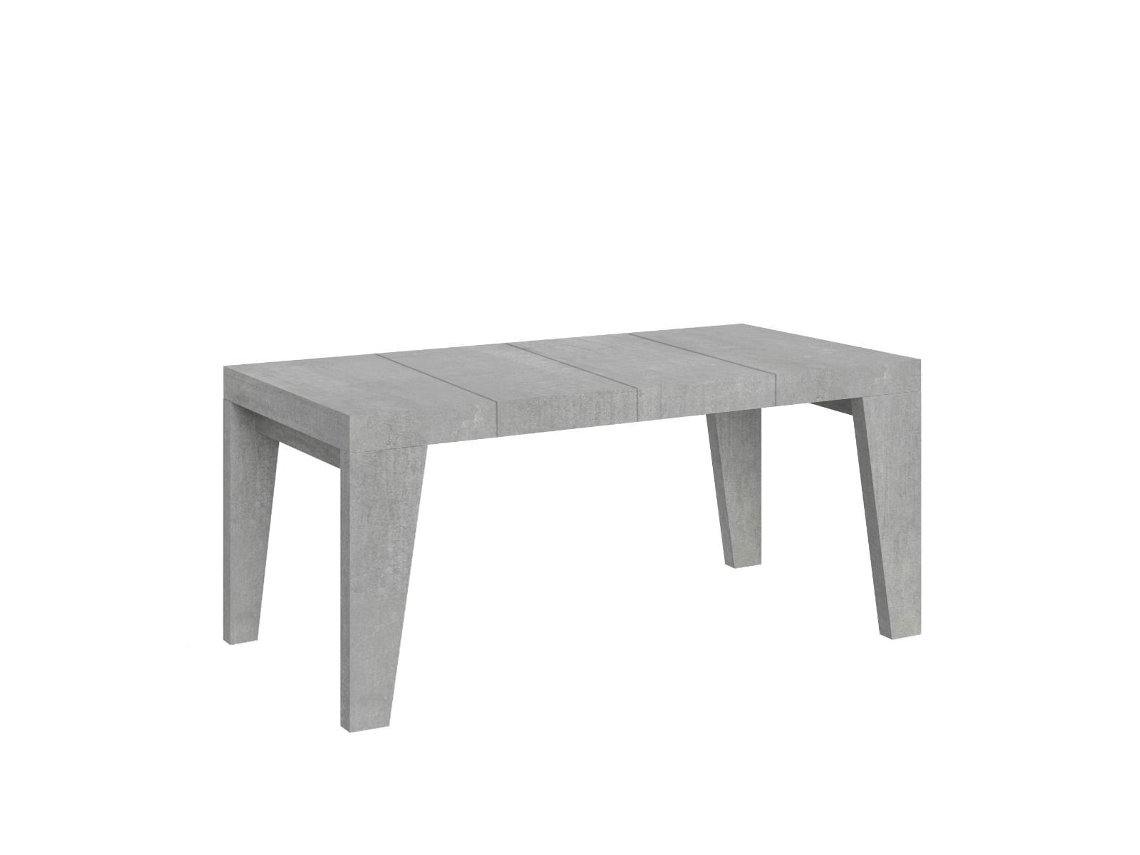 Mesa de Jantar Extensível 90X120/224 Cm Naxy Premium Cimento ITAMOBY