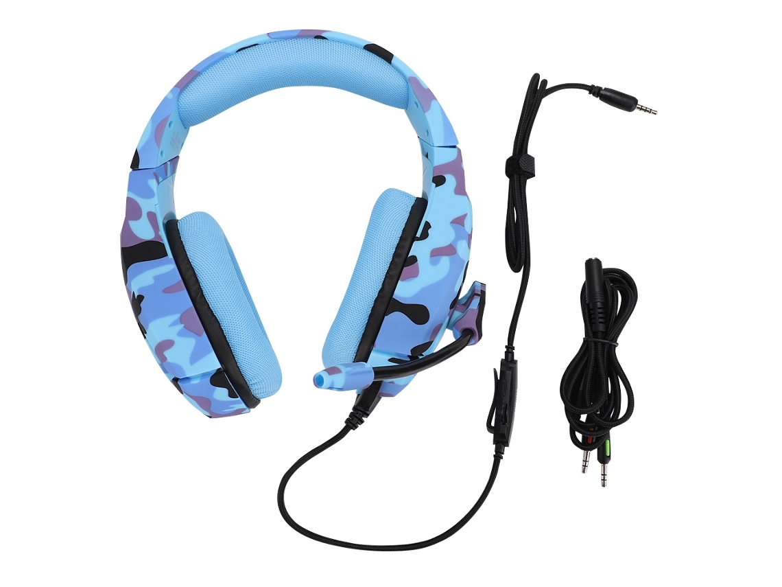 Fone Gamer LAXISCREED Camuflagem Azul