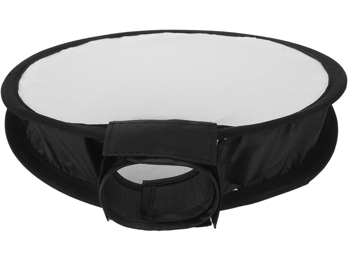 Difusor De Flash Softbox Dobrável Redondo De 30 Cm Em Preto E Branco
