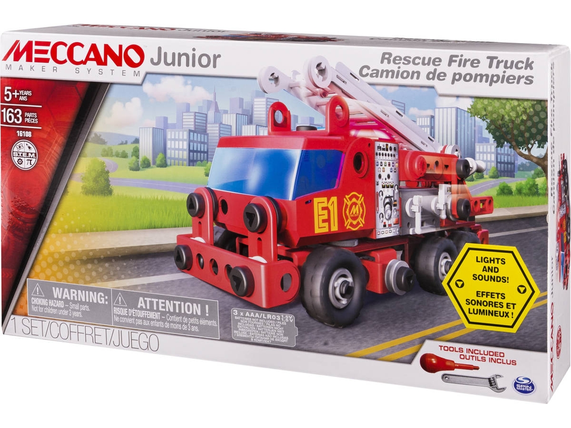 Construção SPIN MASTER Meccano Junior Fire Engine Deluxe