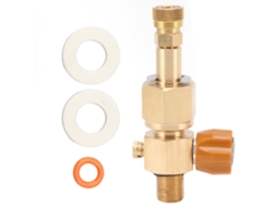Laxiscreed Válvula De Enchimento De Cilindro Co2, 5/8-18unf, Com Conector De 8mm