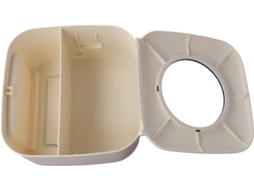 Suporte Para Vaso Sanitário Com Tampa E Prateleira, Sem Necessidade De Furar, Caixa Organizadora De Plástico Cáqui Para