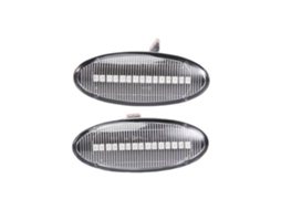 Luz Led de Pisca Lateral Dinâmica para Automóveis: Qashqai J10, X trail T31, Juke, Leaf, Micra (luz Branca)