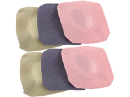 Conjunto Plafope Com 6 Toalhas Esfoliantes Para O Corpo, Escova Para As Costas E Esponjas De Banho