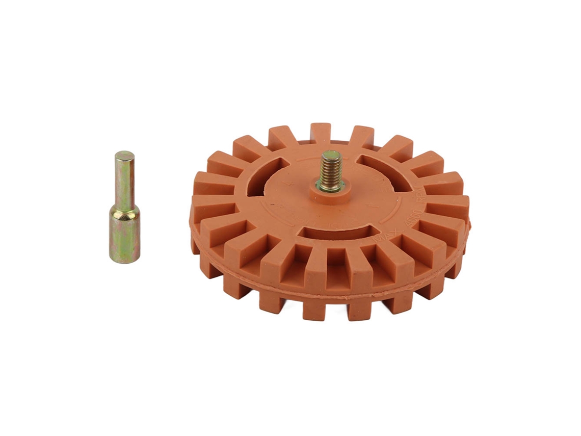 Rueda De Goma Borrador 4'' 100mm Para Eliminación De Pegatinas, Decalques Y Rayas De Coche Herramienta De Pulido Rápido