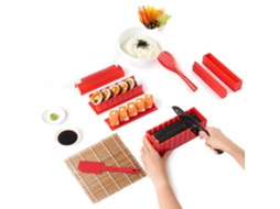 Kit Fazer Sushi Completo Com Faca E Tutoriais Em Vídeo, 10 Peças.