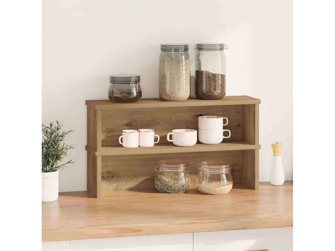Racks de Cozinha Empilháveis 2 Pcs Carvalho Artesanal MAISON EXCLUSIVE