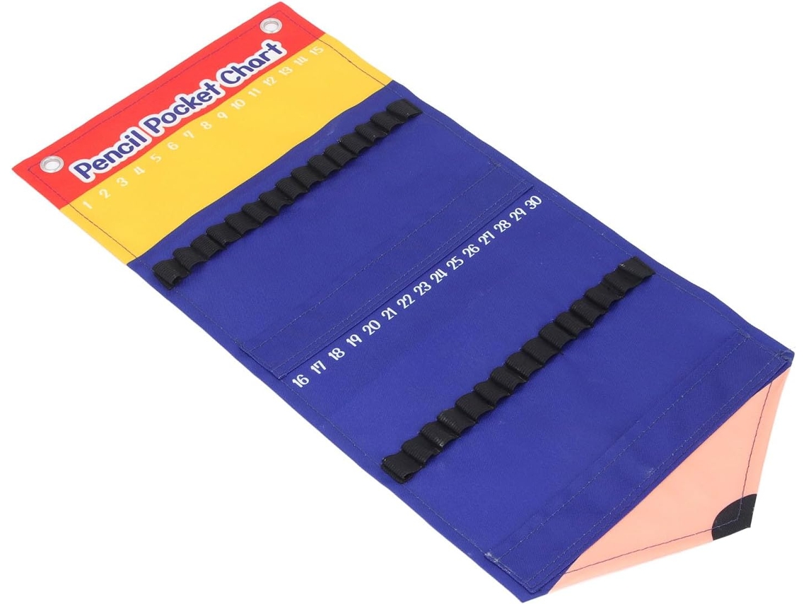 Organizador/Dispensador de Lápis de Parede Impermeável, Ideal para Salas de Aula, Crianças e Professores (Tamanho)