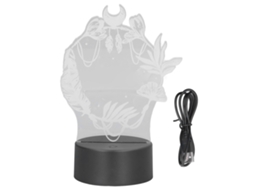 Laxiscreed Lâmpada 3d Flor Led Com Sete Cores E Interruptor De Toque Para Quarto