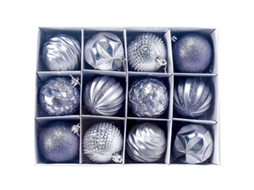 Ornamentos De Natal Bolas De Pendurar Decoracoes Para Arvore De Natal Festas E Decoracao Residencial Plata