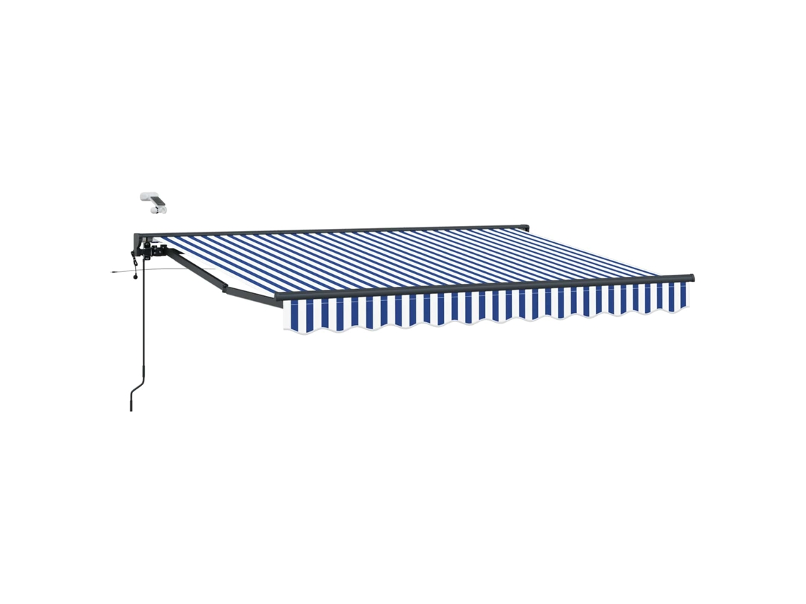 Conjunto 1 Sombra Externa Vidaxl Azul Alumínio (2,5 X 2 M)