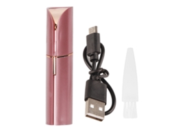 Epilador Facial para Mulheres Lápis de Lábios Leve Usb Recarregável Remoção de Cabelo Ouro Rosa | S/MARCA