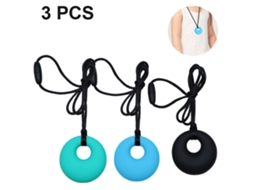 Pcs Colar De Mastigação Sensorial Durável Para Crianças, Meninas Brinquedo Sensorial Oral Livre De Bpa Design Para Autismo, Tdah