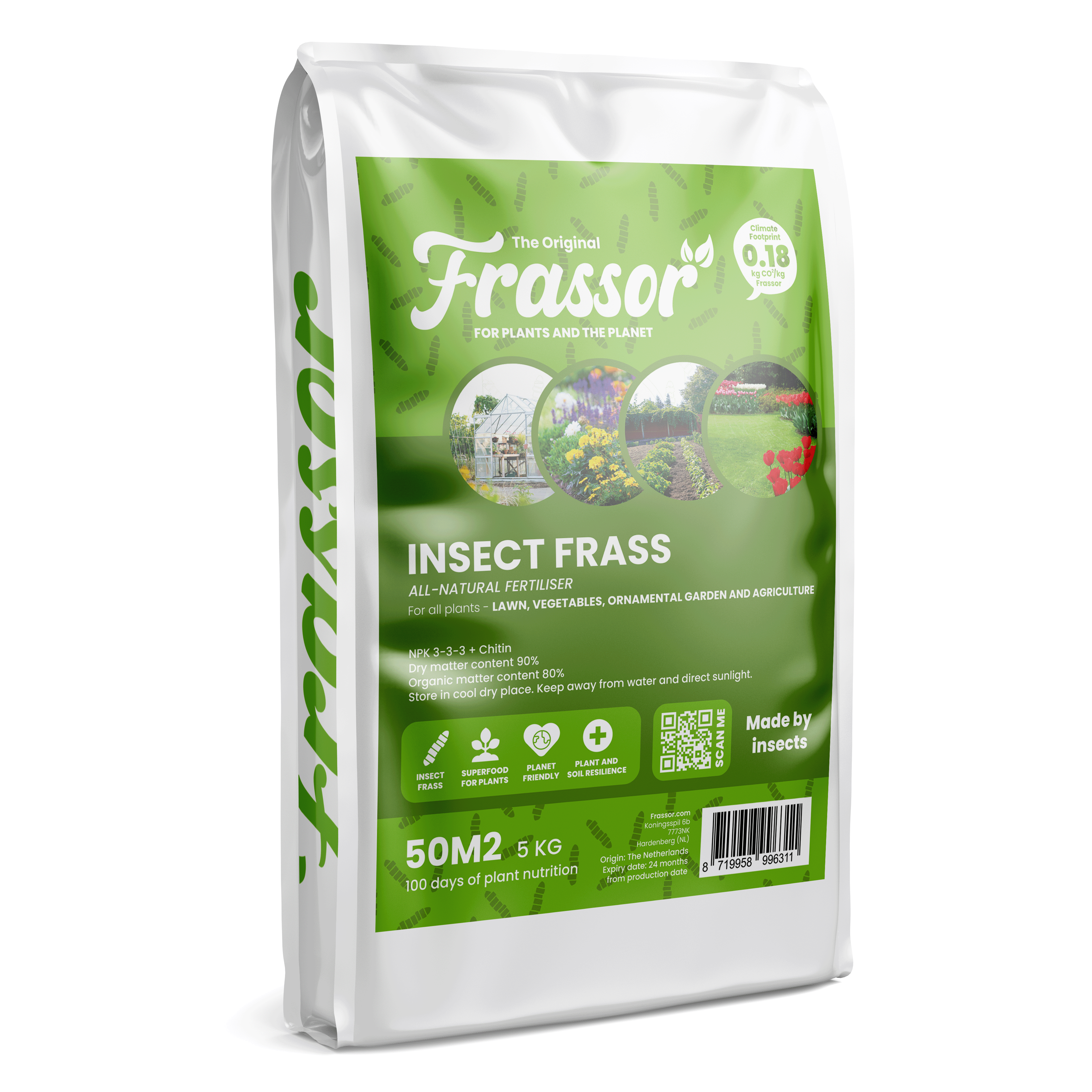 Frassor Insect Frass (5 kg – para 50 m2) - Organifer
