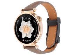 Pulseira De Couro Universal Fina Com Fecho Magnético