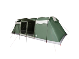 Tenda familiar túnel para 8 pessoas VIDAXL impermeável verde