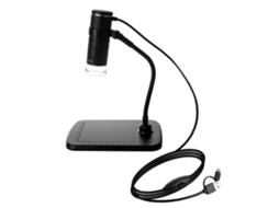Microscópio Com Câmera 3 Em 1 Para Celular 1000x, Usb Tipo C, Microusb Para Celular Android, Windows, Pc, Computador E Laptop Com Suporte Brilvibera