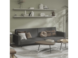 Vidaxl Sofá-cama De 2 Lugares Veludo Cinzento-escuro