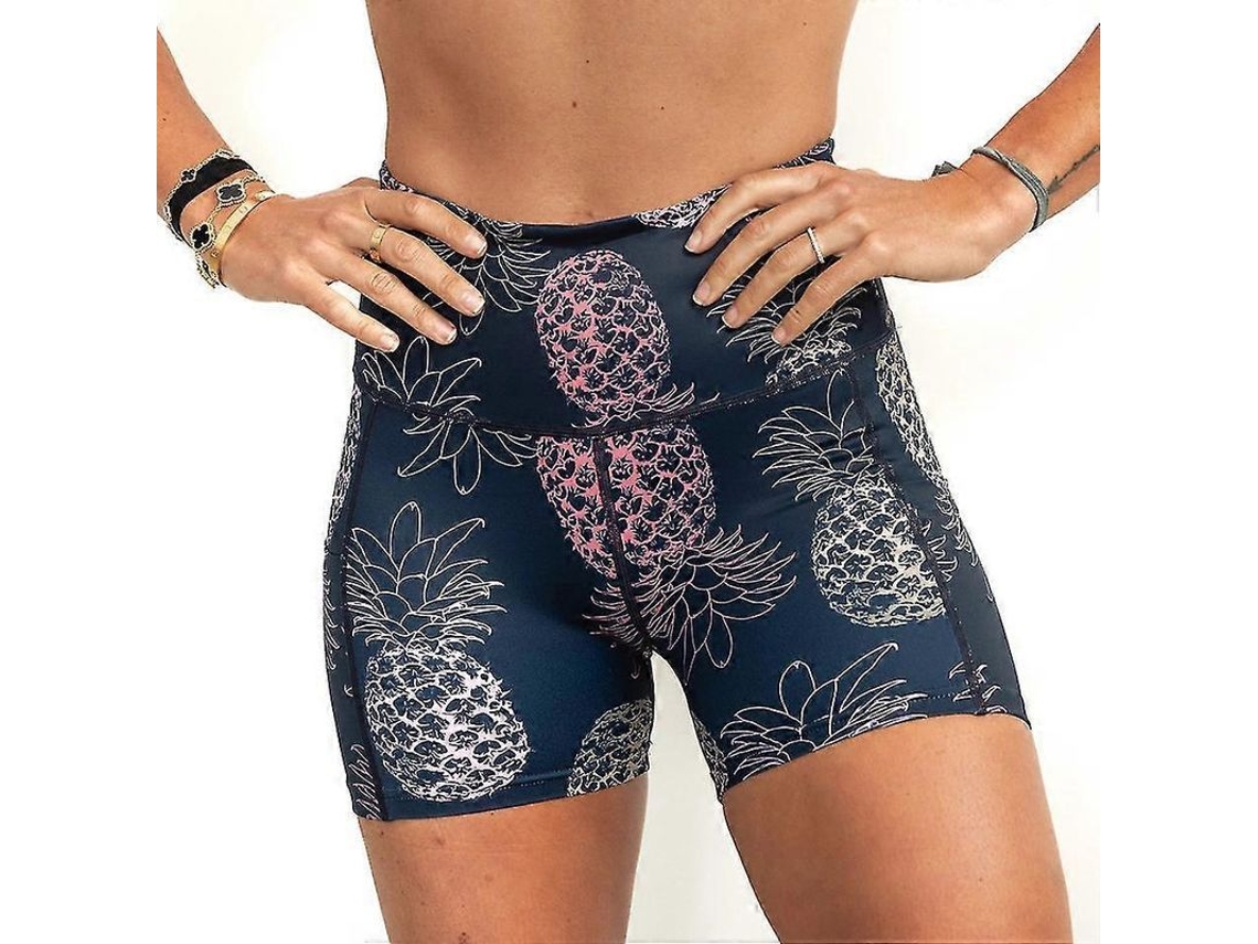 2026 calcinha Biker Feminina Tight Fitness Yoga Running Elástica Estampada 2022 Tres Pinas