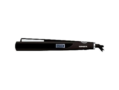 TERMOZETA Iono Hair Style 2000 Alisador de Cabelo Preto Alisamento Cabelos Lisos Bordas Chanfradas