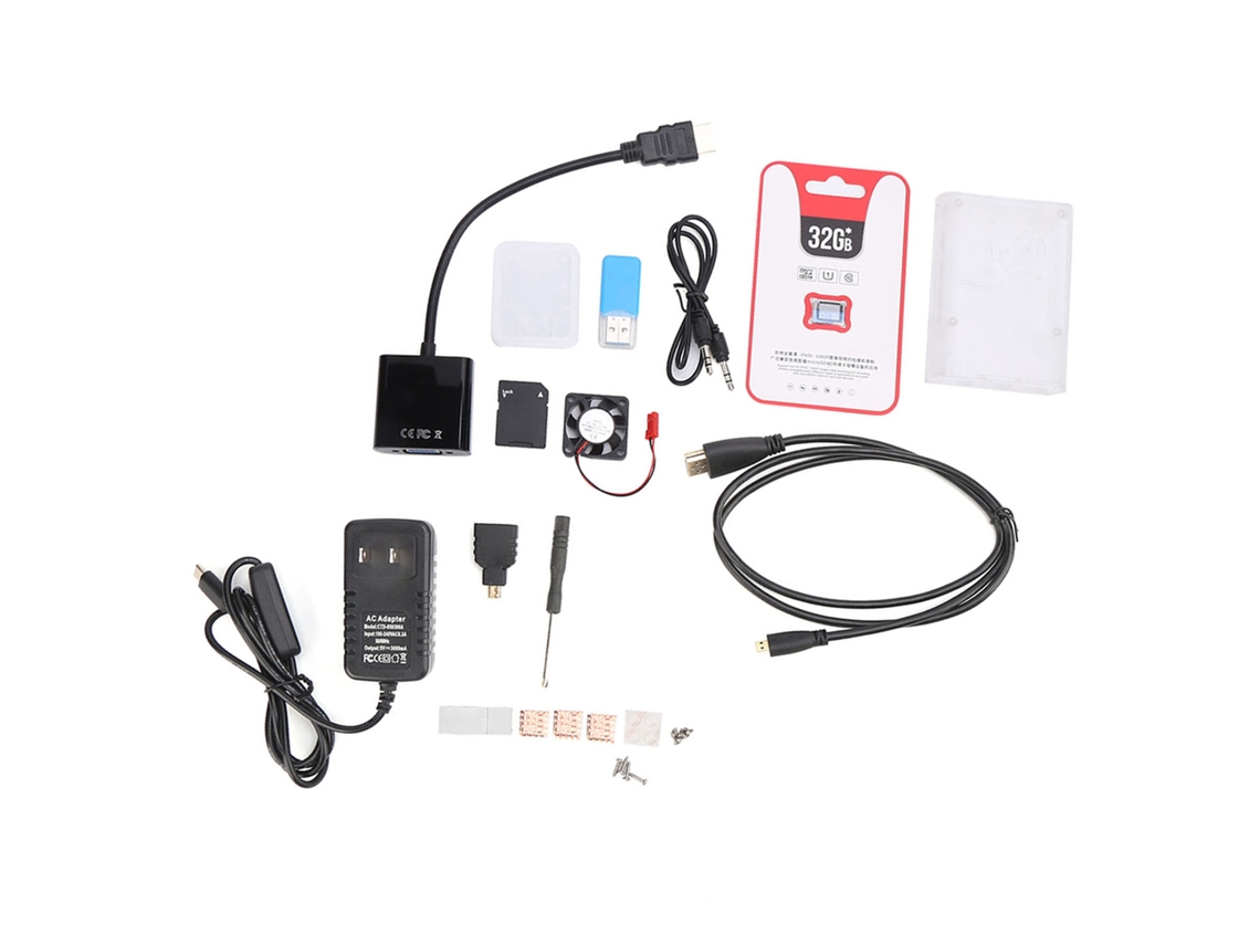 Kit Eletrônico Completo para Raspberry Pi 4b Sem Placa mãe Ac100‑240v