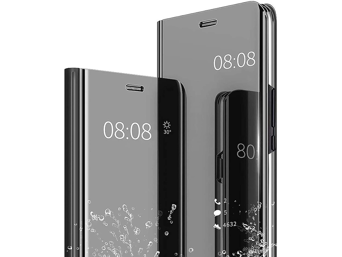 Capa Flip Com Efeito Espelhado Antichoque E Transparente Para Samsung Galaxy M12 Elysve