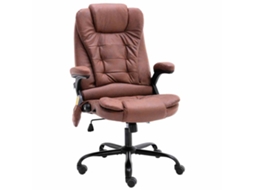 Office Chair, Office Chairs Vidaxl Marrom Couro Artificial (n/a)