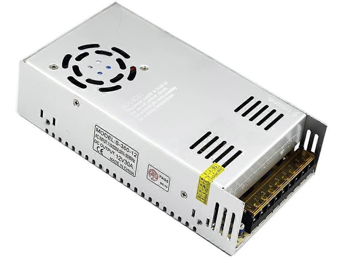 Fonte De Alimentação Chaveada Universal Regulada Piao 12v 30a Dc 360w, Adequada Para Diversos Projetos. Aquaforge
