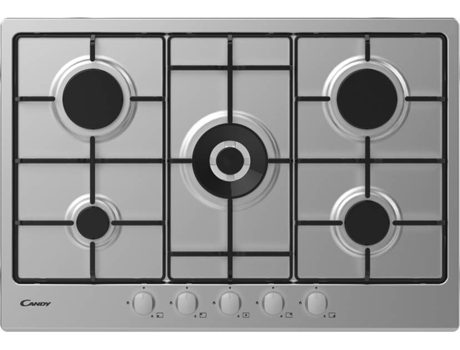 Placa de Gás CANDY CHW 74WX (Gás Natural - 74.5 cm - Inox) — Gás Natural | Largura: 74.5 cm