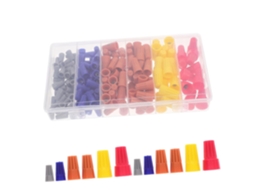 Kit De 158 Peças Conectores Elétricos E Tampas Rosca Plástico Ultechnovo Para Circuitos, Conexão Rápida E Segura Em