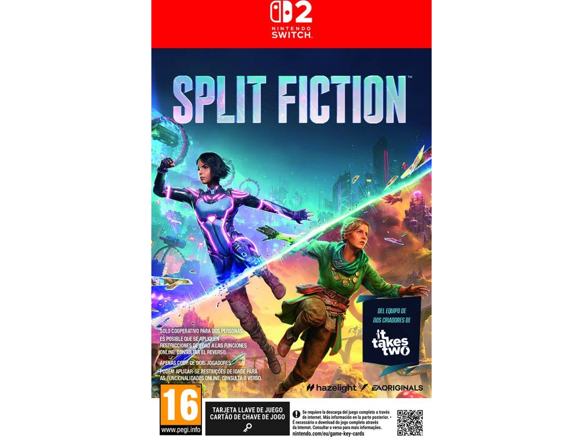 Jogo Nintendo Switch 2 Split Fiction (Game Key Card)