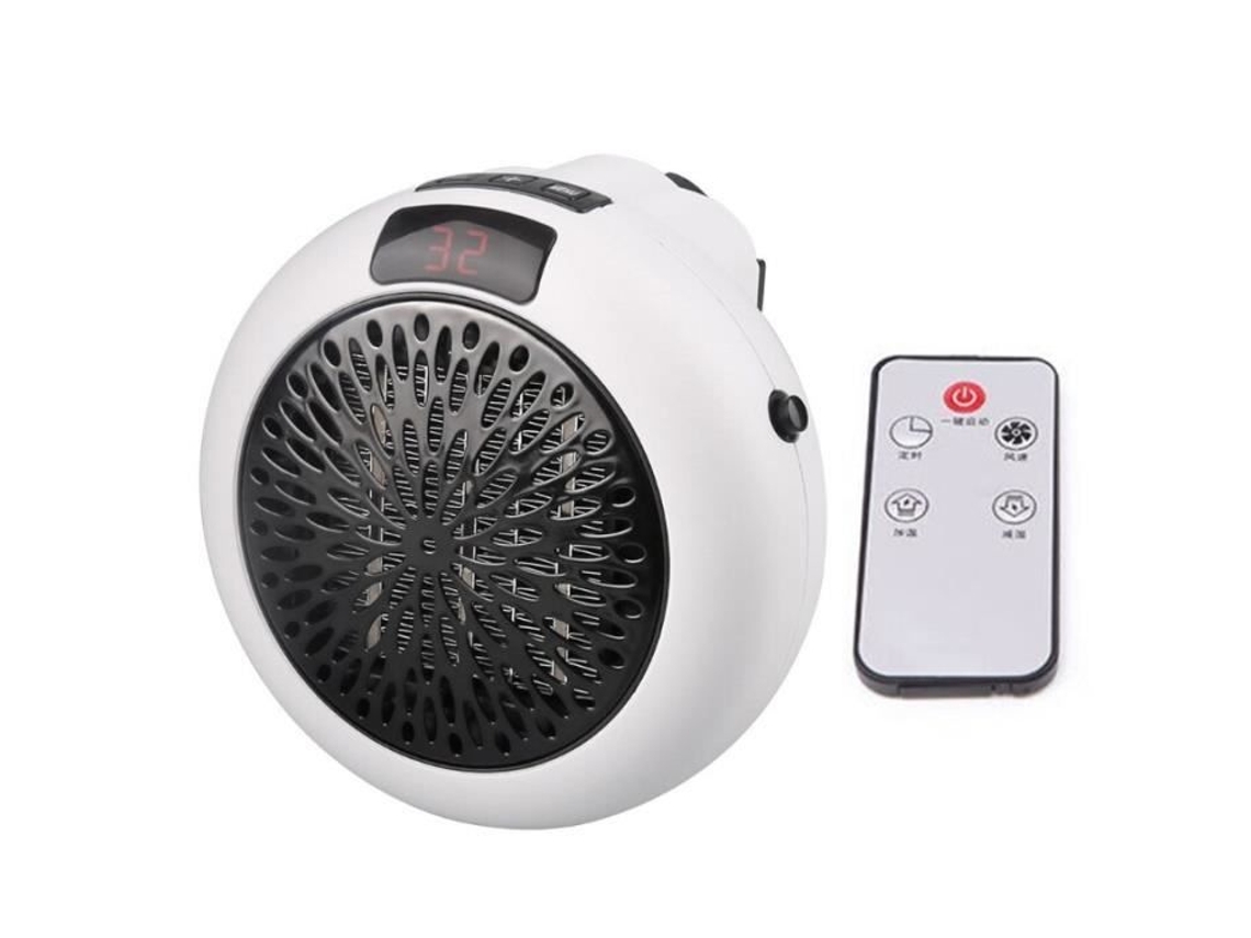 Aquecedor Elétrico Portátil de Ar Quente de Cor Branca Mini Montado na Parede para Casa Escritório Ou AIHONTAI