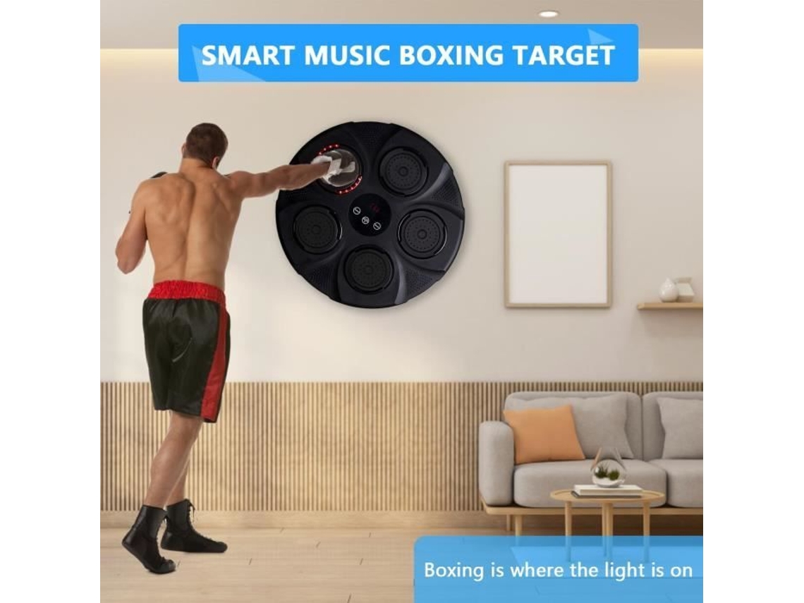Máquina De Boxe Musical Qingque 40cm Bluetooth Luvas Inclusas Fitness E Boxe