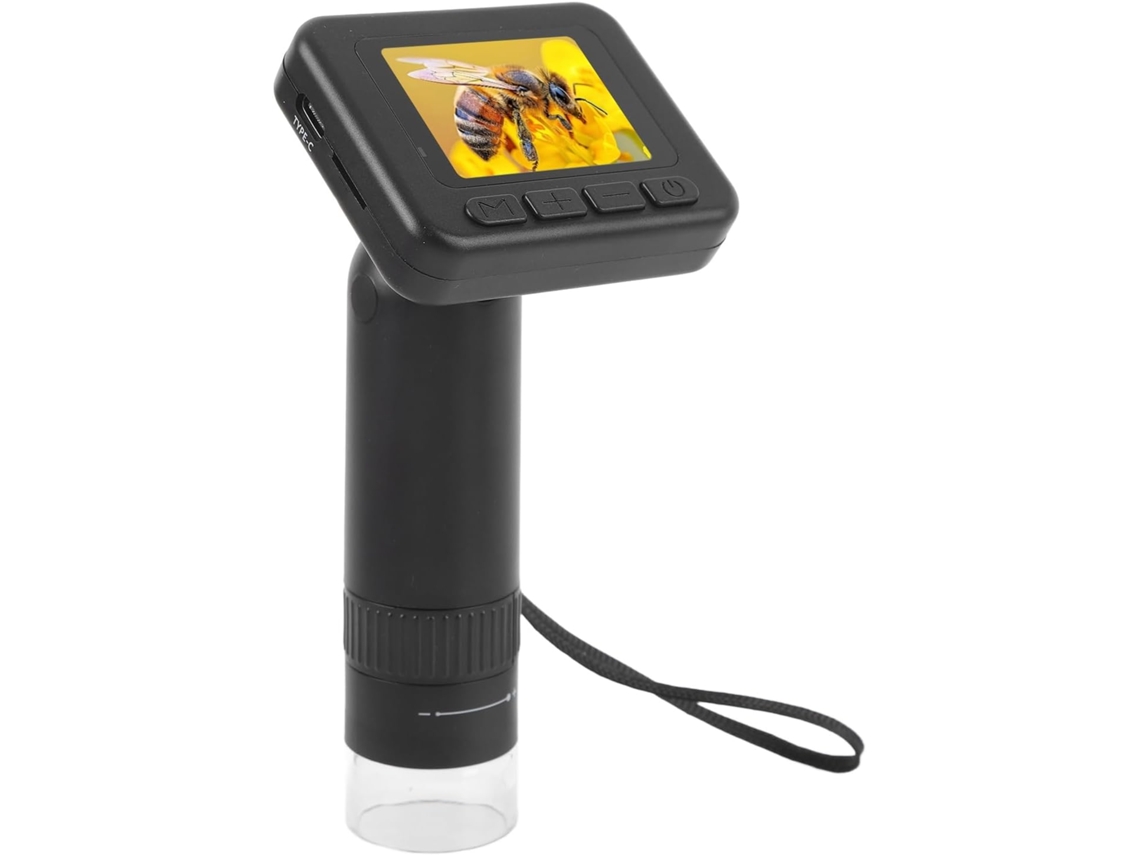 Microscópio Digital 1000x, Câmera De Inspeção Portátil Ajustável Com Ecrã