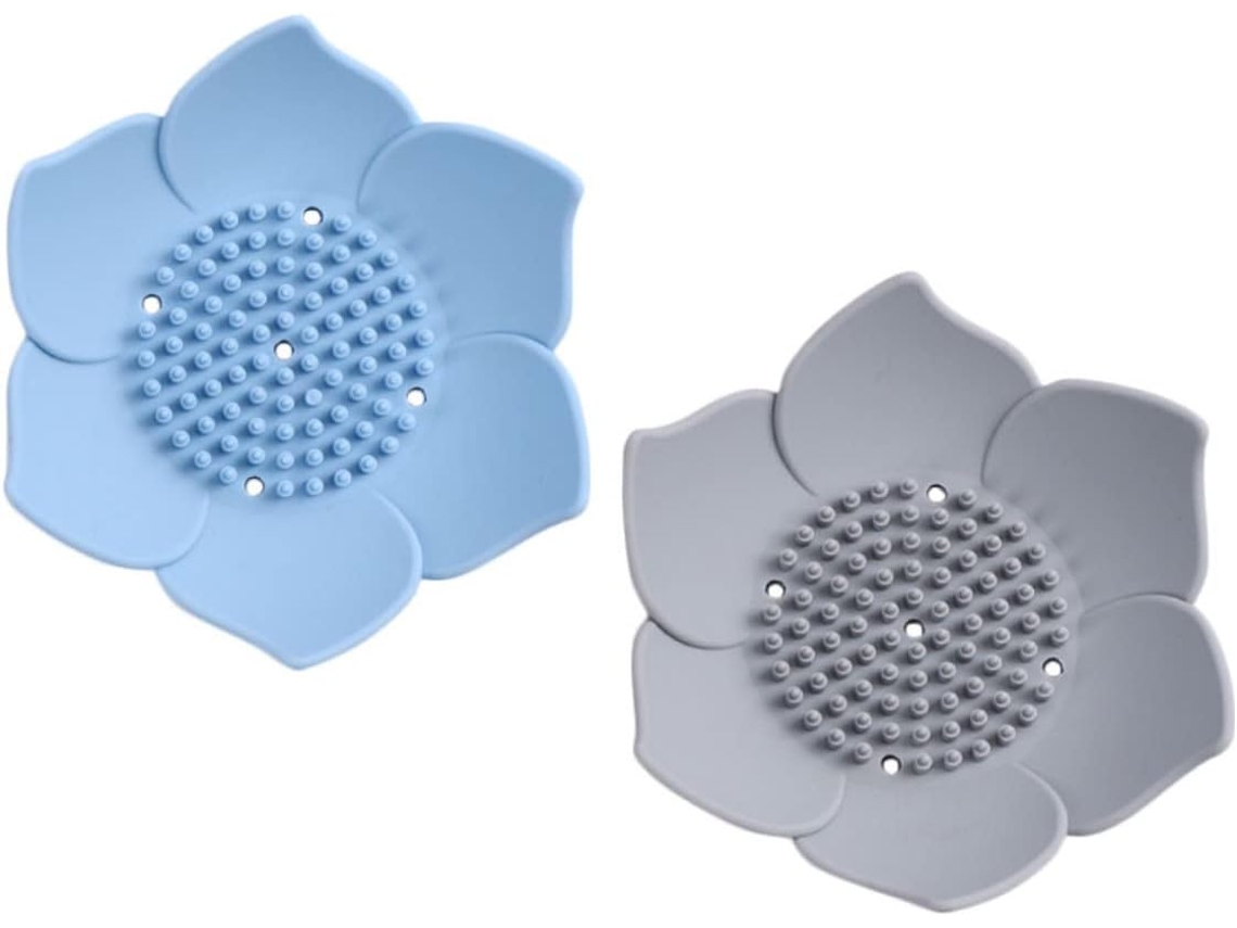 Conjunto de 2 escorredores de sabonete de silicone GOKOCO, limpos e secos