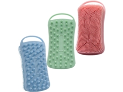 Lurelia Pack De 3 Escovas De Silicone Para Corpo E Rosto, Silicone Macio, Dupla Face E Massagem Suave, Rotina Spa Confortável