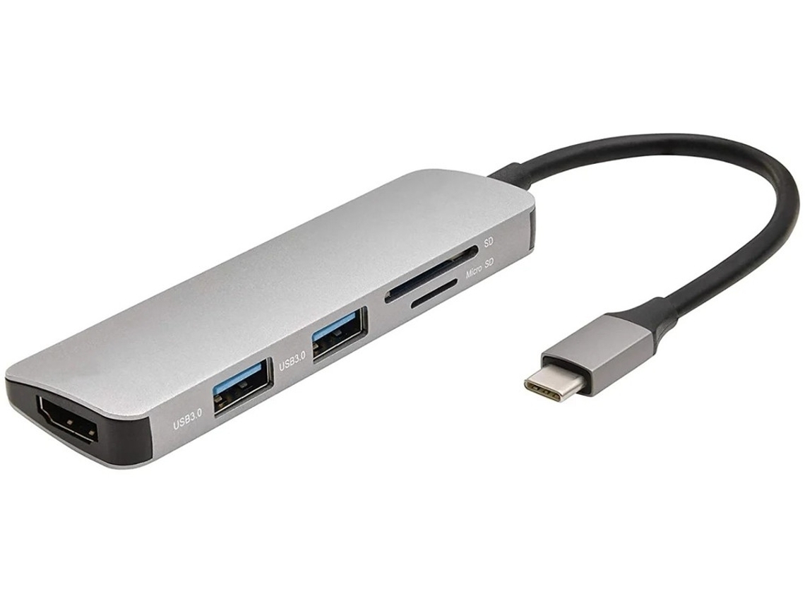Blueelement Mini Dock Usb C Hub 5 Em 1 Tipo C Preto