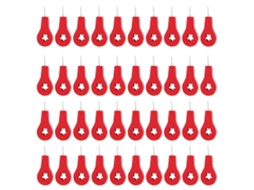Chinchetas Em Forma De Mapa Vermelho, 40 Unidades, Acessórios De Fixação, Material Escolar, Suprimentos De Escritório, Chinchetas, Pregos Para Fotos