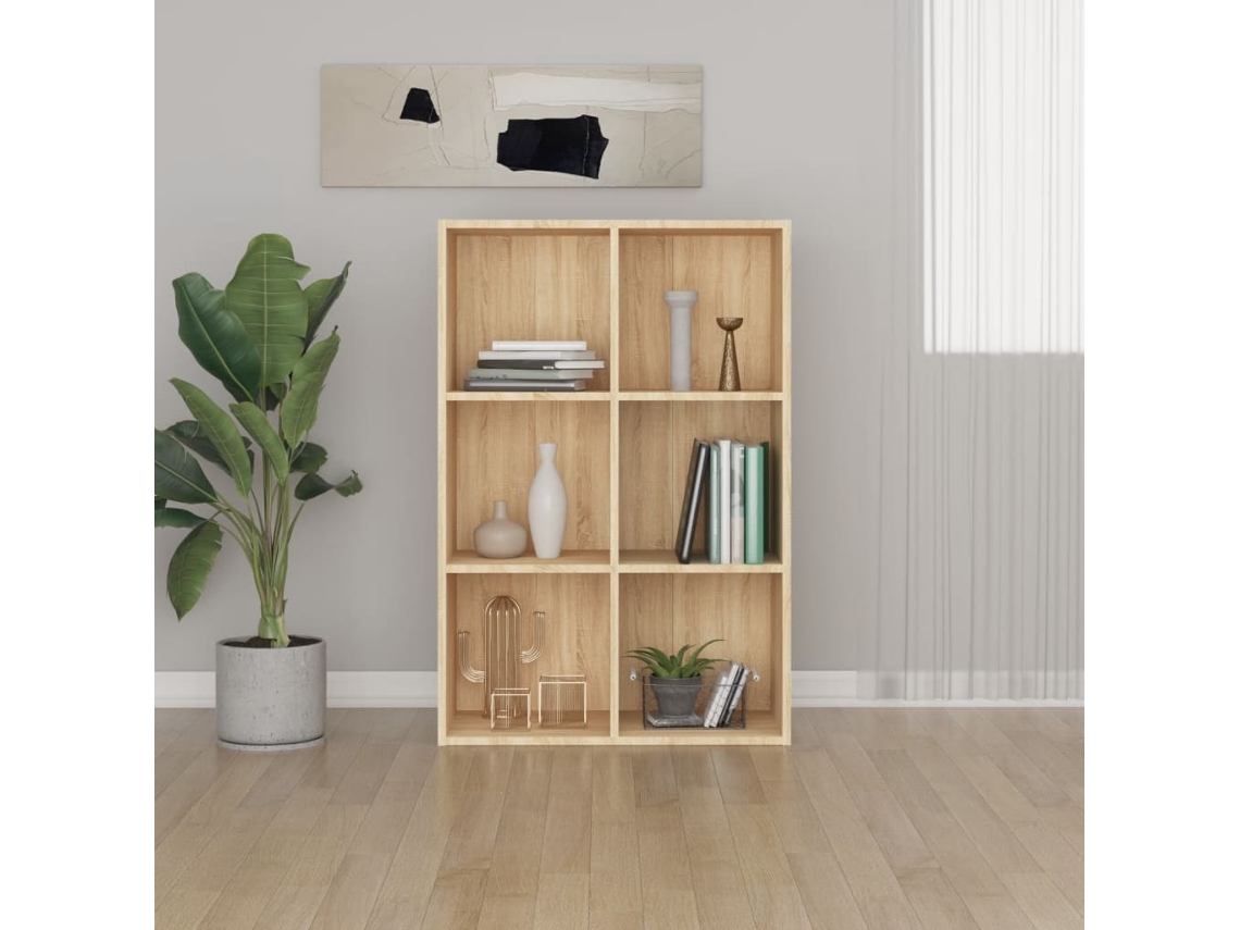 Vidaxl Estante/aparador 66x30x98 Cm Contraplacado Cor Carvalho Sonoma