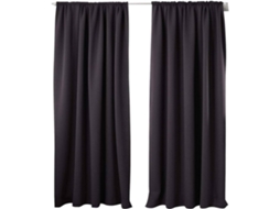 Cortina Blackout Térmica, Privacidade, Conjunto 2 Peças, 135 X 225 Cm, Cinza