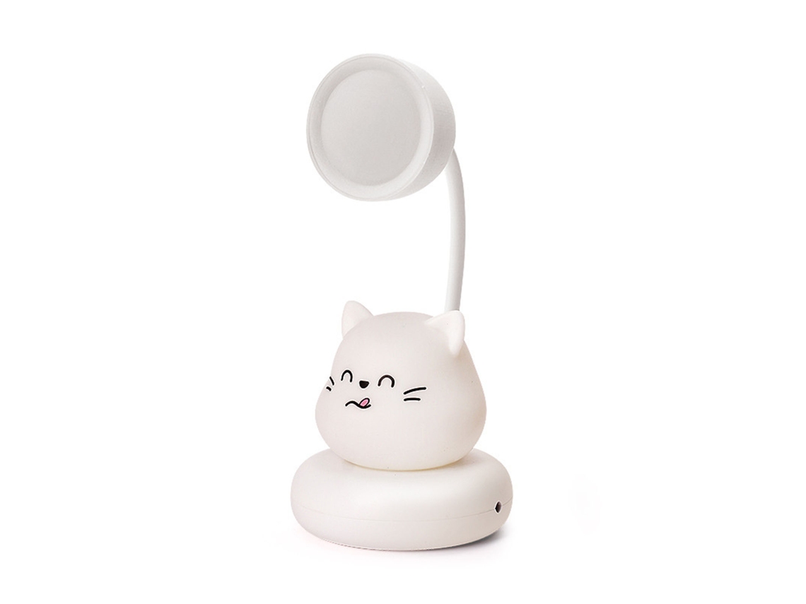 2026 lâmpada de Escritório Infantil Cartoon Led Fofa Portátil Recarregável Usb com Luz Suave para Crianças Dormitório Sala de Estar Gatinho