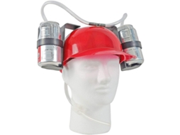 Primerox capacete para Beber Chapéu de Festa com Coldre e Canudo para Cerveja e Refrigerante