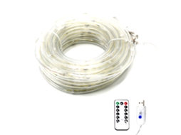 Luz de Corda 33 Pés 100 Led Alimentada Por Bateria com Controle Remoto para Festa no Jardim