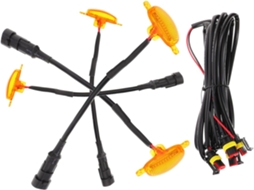 Conjunto De Luzes Advertência Led Hemobllo Para Veículos, Com Carcaça Compacta De Plástico E Iluminação Segurança