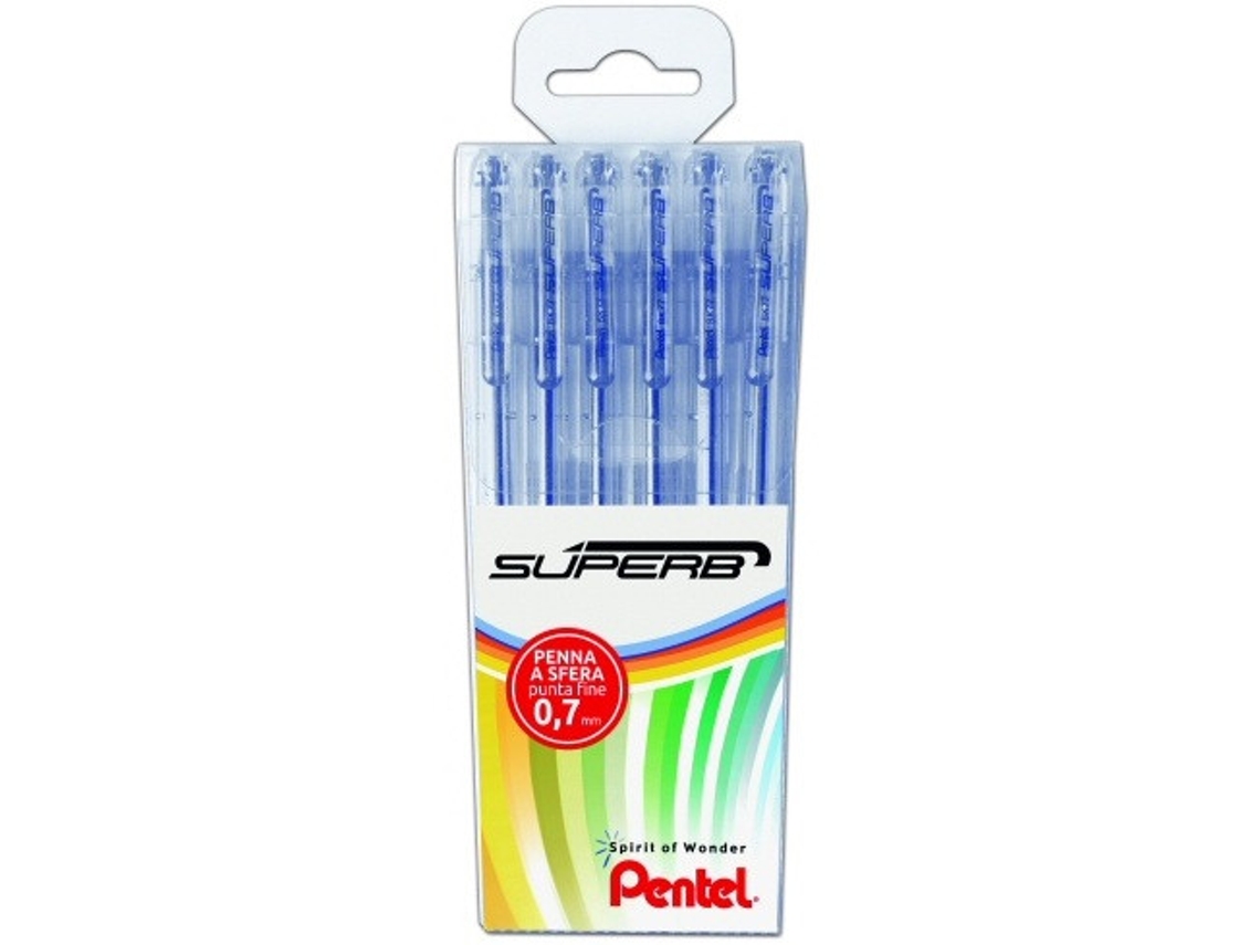 PENTEL Soberbo Preto 6 Peças