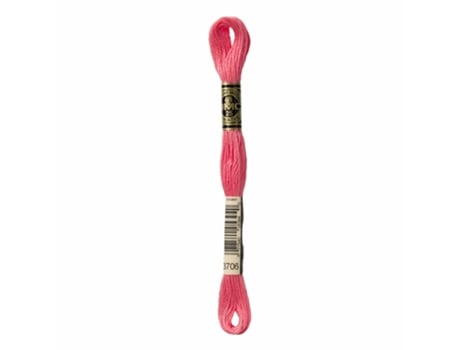 Linha de Bordar DMC Mouline 117Mc Rosa 3706