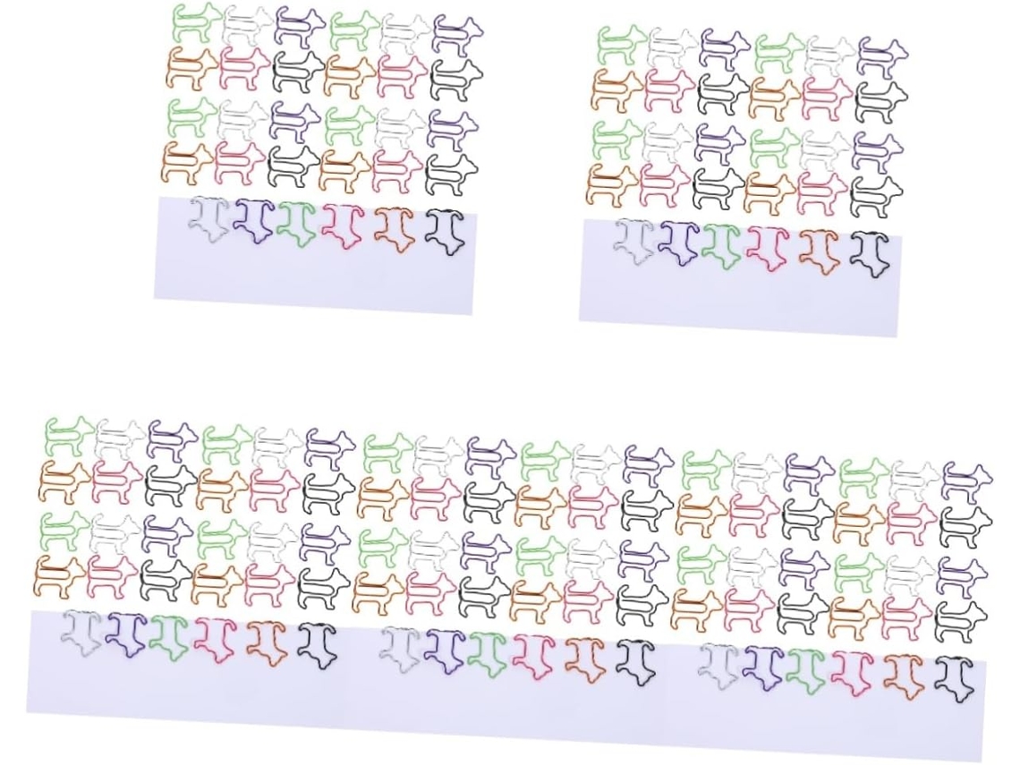 Conjunto De 5-clipes Papel Com Cachorros, Clipes Decorativos Práticos Dinheiro, Clipes Escritório, Clipes