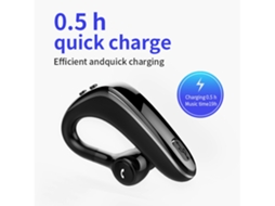 Yl-6s 1 Peça Fone De Ouvido Sem Fio Com Gancho De Orelha Compatível Com Bluetooth Com Controle De Volume Fone De Ouvido Esportivo